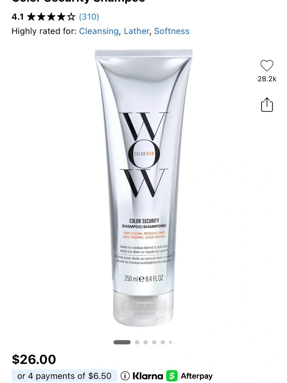 Color Wow Color Security Shampoo + Conditioner Duo Normal to Thick Hair 8.4 oz